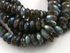 Grey Labradorite Large Faceted Rondelles Beads, (LAB/14mm/RND)